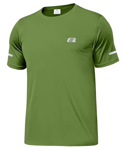 Boyzn Men's UPF 50+ Sun Protection Swim Shirts - Quick Dry Lightweight Rash Guard Beach Swim Tee for Surfing Swimming Fishing