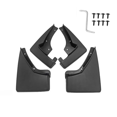 Image of Custom Fit for Mud Flaps Cadillac SRX 2010-2016 Mud Splash Guard Front and Rear 4-PC Set