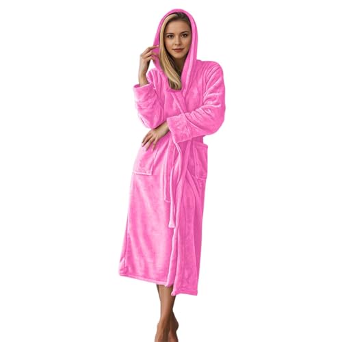 Peignoir à capuche en polaire femme léger pour stopper le froid du bain
