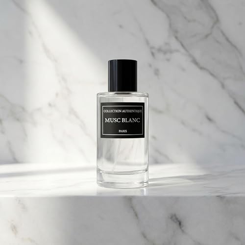 Musc Blanc Eau de Parfum 50 ml - Collection Privée - Parfum Unisex Homme et Femme Senteur Fraîche, Poudrée et Longue Tenue - Fragrance de Prestige Haute Qualité -...