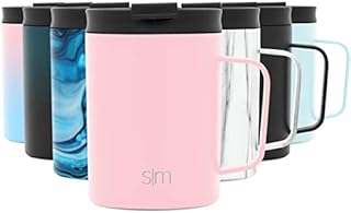 Simple Modern Coffee Mug Insulated Cup with Handle Scout Stainless Steel Travel Tumbler