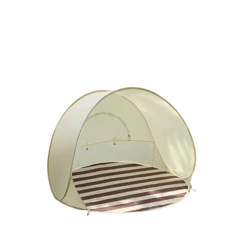 Pop Up Portable Tent Sun Protection Beach Tent for Fishing Picnic Beach Green Stripes L | Outdoor Sports | Camping Hiking Tents & Canopies