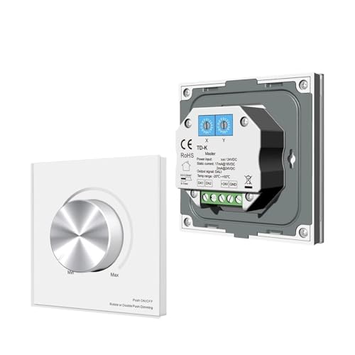 Variateur LED tactile et panneau rotatif 24V pour contrôle d'éclairage monocolore à RGBCCT