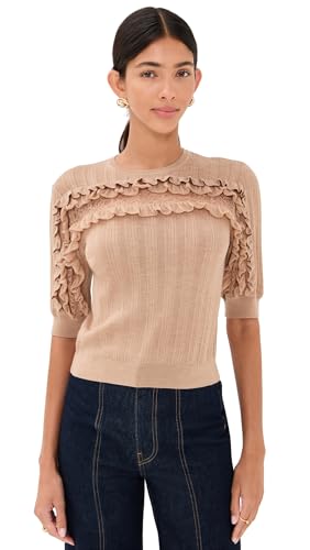 Ulla Johnson Women's Salima Short Sleeve Knit,...