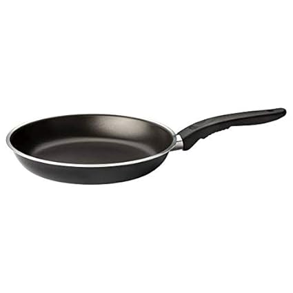 Nonstick Frying Pan, Capacity 1 Litre, Diameter 22 cm, Thickness 3.25 mm, Black Pack of 9