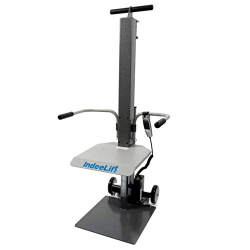 Indeelift - Human Floor Lift 400 (Hfl-400) | Slide-On Geriatric Lift | Self Or Assisted Operation Elderly Lift | Rechargeable Patient Floor Lift | Easy Store Design | 21”H Lift / 400 Lbs. Capacity #TOP6