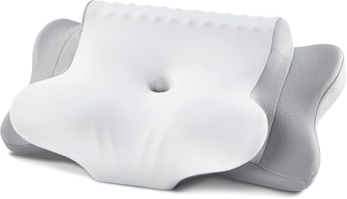 FAIORD Nackenkissen Kopfkissen, Memory Foam Kissen Ergonomisches Kopfkissen, Nackenstützkissen für Seitenschläfer, Rücken und Bauchschläfer