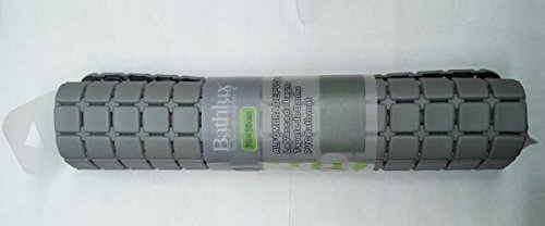 Bathlux Non Slip Suction Rubber Blocks Design Bath Door Mat Dark Grey, 13.39 x 2.99 x 2.36 cm