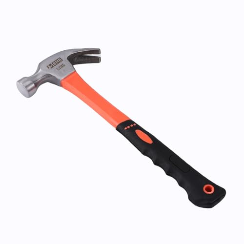 Lawazim Hammer With Plastic Black and Red Handle 250g | Cross Peen Tinners Hammer for Tack, Upholstery, Riveting, Jewelry | General Purpose With Shock Absorbing Fiberglass Handle