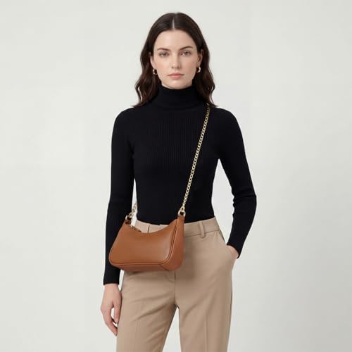 Image of VODIU Clutch Tote Handbags with 2 Removable Straps and Zipper Closure Crossbody Bags Shoulder Purse Handbag for Women
