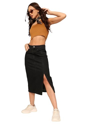 Image of Dolce Crudo Women's Regular High Rise Stretchable Denim Shorts