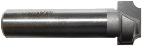 Magnate 1282 Plunge Flat Roundover Router Bits - 1/8" Radius; 1/2" Small Diameter