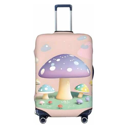 Luggage Suitcase Cover Protector, Printed Cartoon mushroom Luggage Covers for Suitcase, Baggage Covers Fits 18-32 Inch Luggage