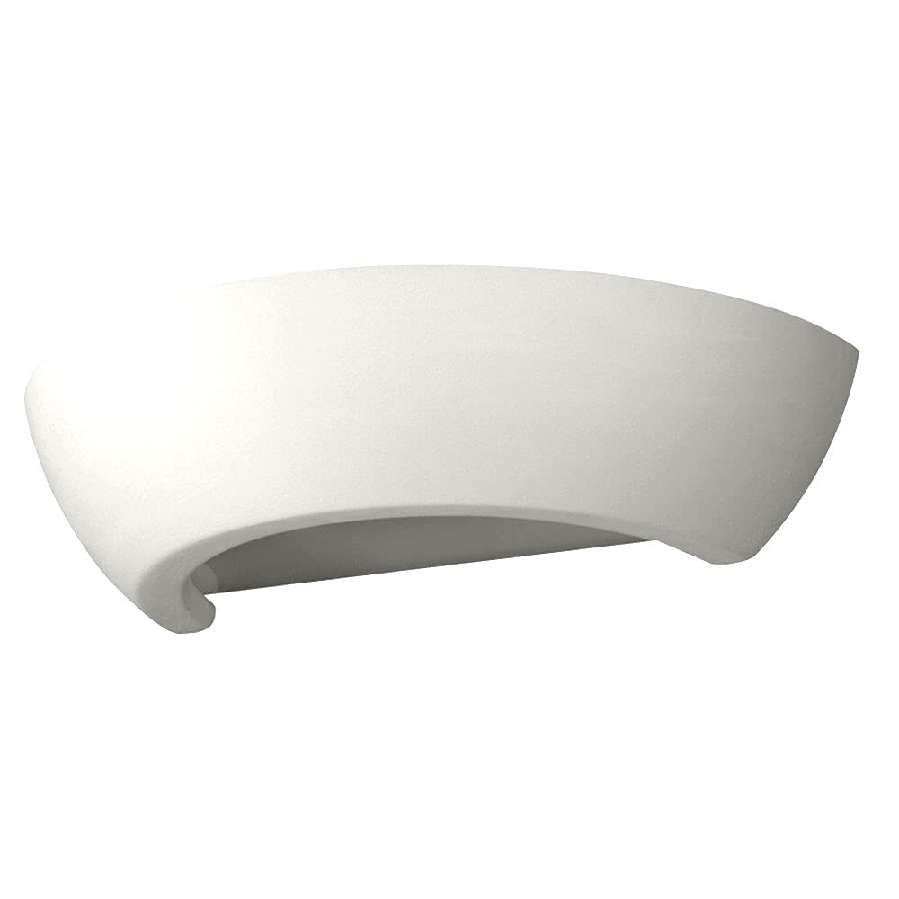 Wall lamp LED Oskar SL.0160 SOLLUX Modern Lighting Sconce Paintable Ceramic White E27 1-Light Classic Wall-Mounted lamp for the Living Room and the Hallway