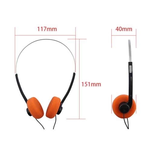 Image of Retro Style Wired Headphones Practical Photo Props for Running Walking Travel Plane Use with 3.5mm Jack Lightweight Design for Daily Music Listening Vintage Look Portable Audio Accessory