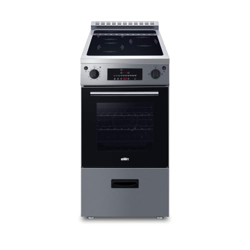 Summit 20" Induction Range, 2.09 cu. ft. Oven, 4 Elements, ENERGY STAR, Stainless Steel - REN20SS4
