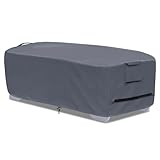 GoldenRaindrop Outdoor Chaise Lounge Cover for 4-6 Stackable Patio Chaise Lounge Chairs, Waterproof, Durable Polyester Fabric 80 x 32 x 40 Inch Pool Lounge Chair Covers for Winter Storage (Grey)