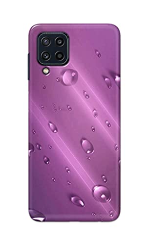 Image of PRINTFIDAA Water Bubbles in Lilac Background Printed Designer Hard Back Case Cover for Samsung Galaxy M32 (4G) / Samsung F22 (4G) -(SF) MVN1005