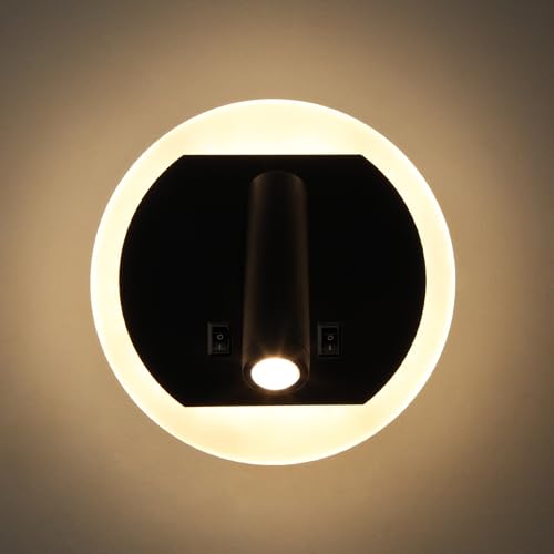 Image of Facon 12V RV Wall Sconce Reading Light with w /18W USB-C Fast Charger, 270 Rotatable Spot Lights with Independent Switches, RV Interior Light for Bedroom, Camper, Trailer, Tiny Homes