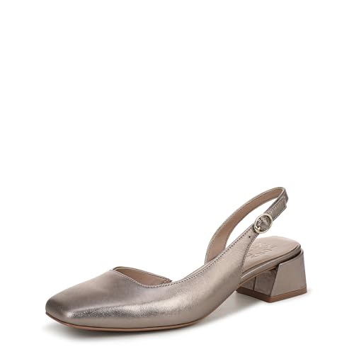 Naturalizer Women's Jayla Pump Patina Pewter Leather 7 W
