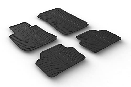 Rubber Car Mats GL 0350 Set di Tappetini in Gomma