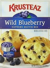 Krusteaz Wild Blueberry Muffin Mix, 17.1-Ounce Box (Pack of 2)