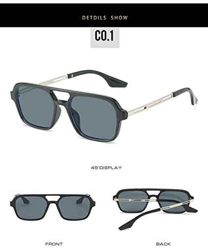 ZENYS Retro Fashion Outdoor Vacation Men and Women Decorative Sunglasses (Color : 3, Size : 1)4