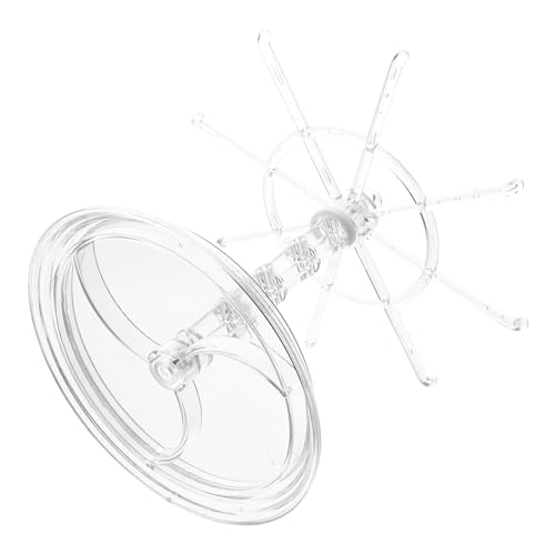 HEALLILY Jewelry Stand Necklace Holder Multi-purpose Earring Keychain Organizer Rotating Ring Display Stand Table Top Hanging Rack