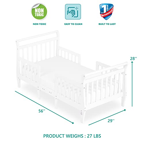 Dream On Me Emma 3 In 1 Convertible Toddler Bed In White #TOP4