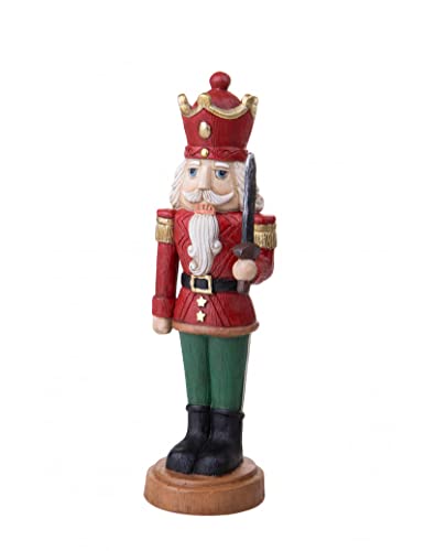 BRANDANI El cascanueces corona figura de resina de 30,5 cm de altura Cover