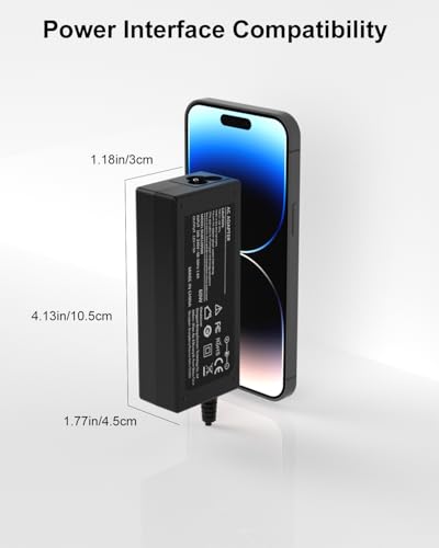Image of 12V AC /DC Adapter Compatible with Synology DS223j DS223 DS225+ DS225 DS224+ DS220+ DS220j DS218+ DS214 DS213 DS212 DS216 DS118, WD My Cloud EX2 Qnap TS212 TS221 TS251 Power Supply Cord Cable