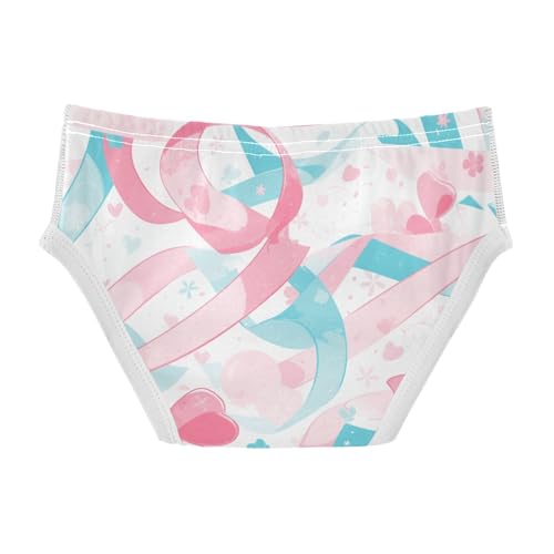 KLL Teal Ribbon Painted Ovarian Little Boys Cotton Briefs Cute Children Undies2
