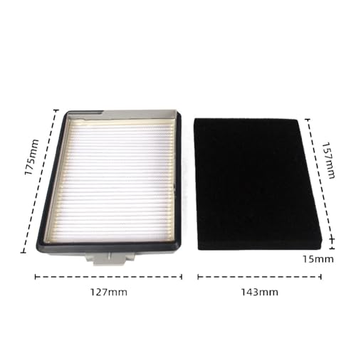 Staubsauger Feinstaub HEPA Filterschaum kompatibel für Miele Boost CX1 Serie inkl. Active Allergy Cat & Dog Parkett Powerline für effektive Tierhaarentfernung und langanhaltende Heimfiltration
