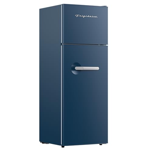 Frigidaire Retro Apartment Size Refrigerator with Top Freezer - 2 Door Fridge with 7.5 Cu Ft of...