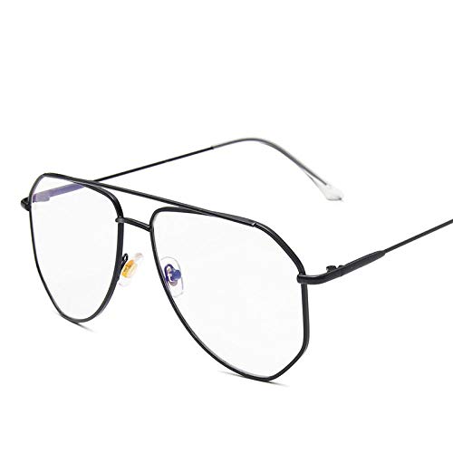 Gafas de Sol Sunglasses Gafas De Sol Retro De Gran Tamaño Gafas De Sol Mujer Gafas para Mujer/Hombre Gafas De Sol Black-T