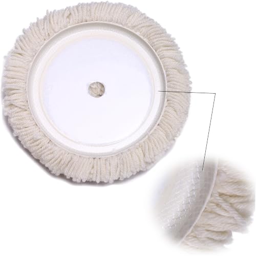 Image of 7 inch Wool Buffing Pad, Heavy Cut Polishing Pad for Car Detailing, Hook & Loop | 2-Pack.Fits DA & Rotary Polishers. Low-Shedding Wool Helps Remove Oxidation, Swirl Marks & Paint Imperfections.