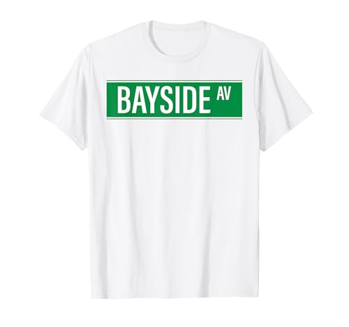 Photo de Panneau NYC Bayside Ave pour Homme et Femme T-Shirt
