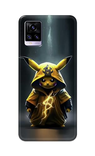 Image of PRINTFIDAA Printed Hard Back Cover Case for Vivo V20 | Vivo V20 2021 Back Cover (Cartoon Cat) -112
