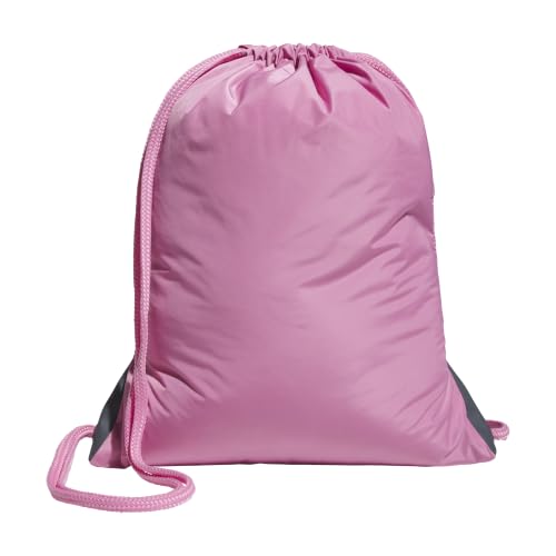 Image of adidas Alliance Sackpack - Drawstring Backpack Small Bag for Men and Women, 3 /Tropic Bloom /Clear Pink, One Size, Alliance Sackpack - Drawstring Backpack Small Bag for Men and Women