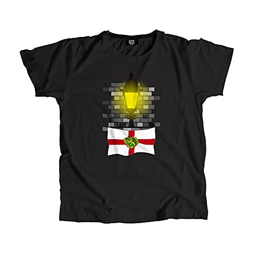 T-shirt Alderney Street Lamp Bricks le haut imprimé pour toutes saisons