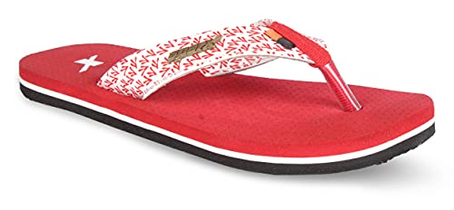 Image of SPARX Women SFL-558 Red White Flip Flops (Size - 8)