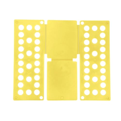 Doblador de ropa en forma de T, Tabla for doblar ropa de plástico multicolor, 21,3 x 25,08 pulgadas(Giallo)