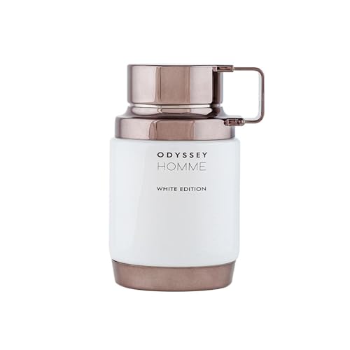 Armaf Odyssey Homme White Edition Fresh Spicy Woody Eau de Parfum Spray Long-Lasting Fragrance for Men 2.0 Ounce / 60 ml