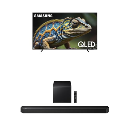 Image of Samsung 85-Inch Class QLED 4K Q60D Series Quantum HDR Smart TV w /Object Tracking Sound Lite (QN85Q60D, 2024 Model) Q800F 5.1.2ch Q Series Soundbar + Subwoofer (HW-Q800F, 2025)