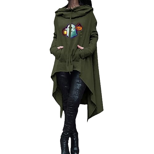 Sweats à capuche tendance d'Halloween femme contre le froid d'automne