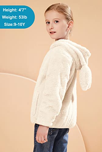 SOLOCOTE Boys Girls Sherpa Fleece Coats Long Sleeve Full Zip Kids Jacket2