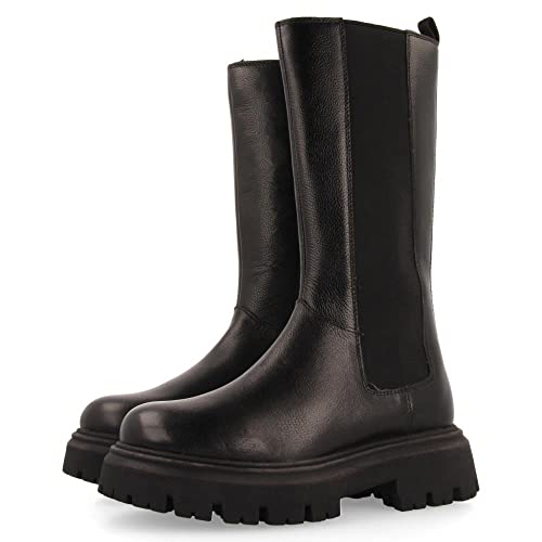 Bottes noires de type Chelsea Gioseppo Paddeby chaussures enfant automne hiver