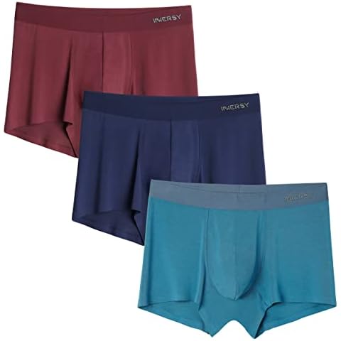 INNERSY Boxershorts Herren Mikrofaser Unterhosen Männer Modal Trunks Underwear Bunt Mehrpack 3 Cover