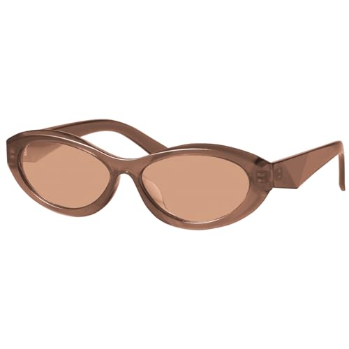 Image of mosanana Oval Cat Eye Sunglasses for Women Retro Y2K Style MS52372