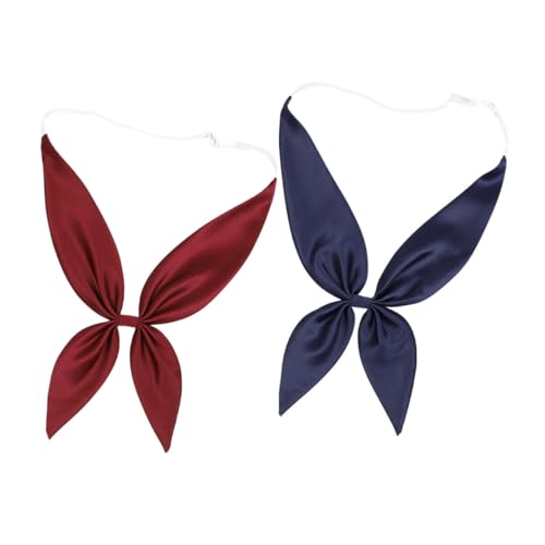 Veemoon Men's Bow Ties Navy Blue Bow Ties School Uniform Accessory for Graduation